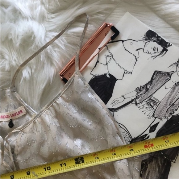 Rebecca Taylor | Metallic Leopard Print Top - Picture 4 of 5